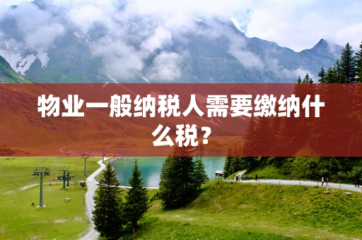 物业一般纳税人需要缴纳什么税？