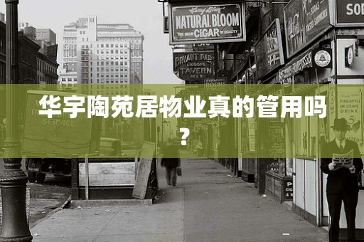 华宇陶苑居物业真的管用吗？