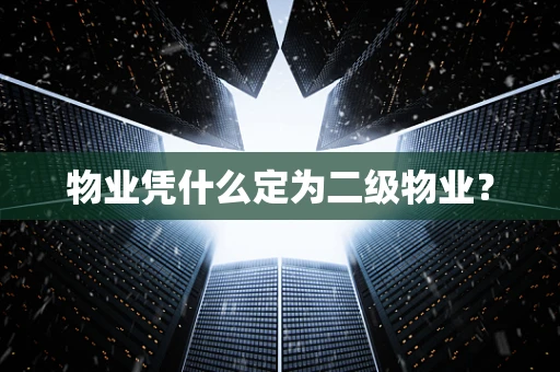 物业凭什么定为二级物业？