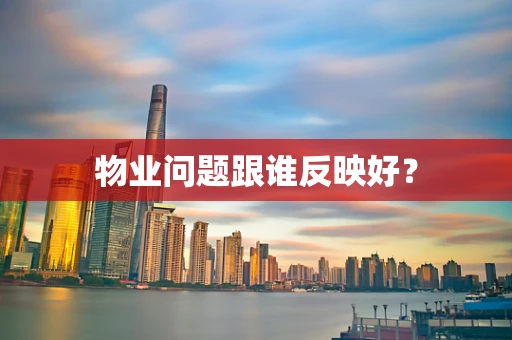 物业问题跟谁反映好？