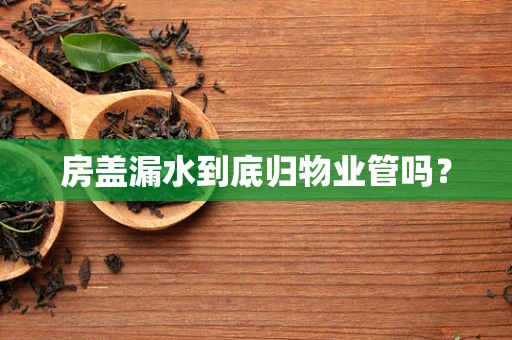 房盖漏水到底归物业管吗？