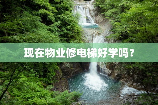 现在物业修电梯好学吗？