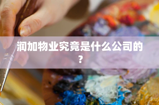 润加物业究竟是什么公司的？
