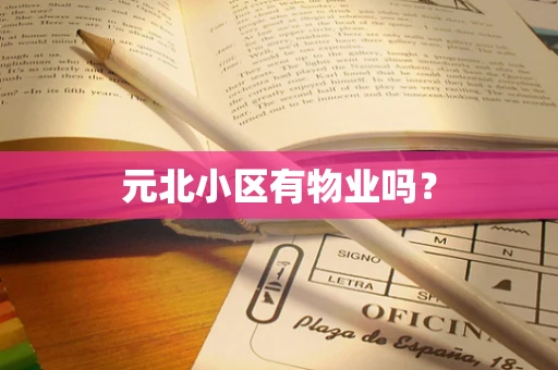 元北小区有物业吗？