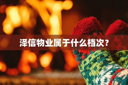 泽信物业属于什么档次？