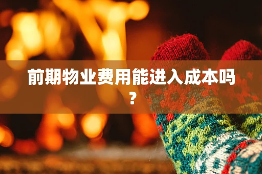 前期物业费用能进入成本吗？