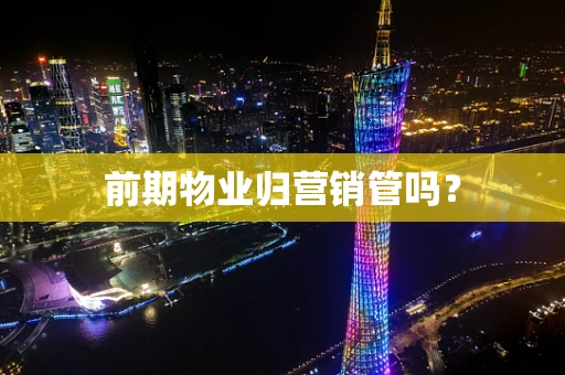 前期物业归营销管吗？