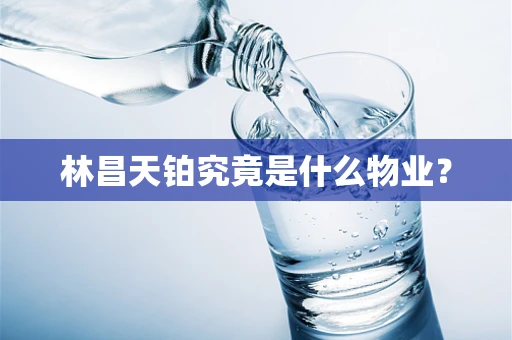 林昌天铂究竟是什么物业？