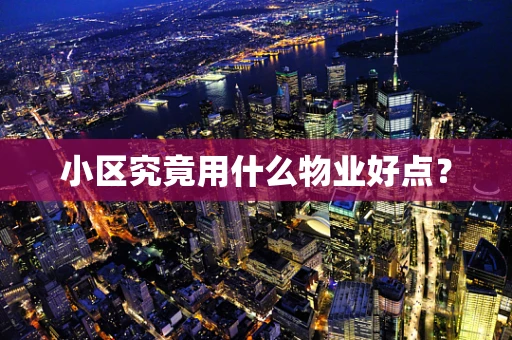 小区究竟用什么物业好点？