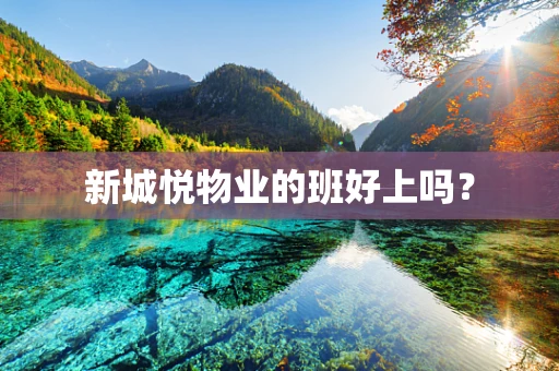 新城悦物业的班好上吗？