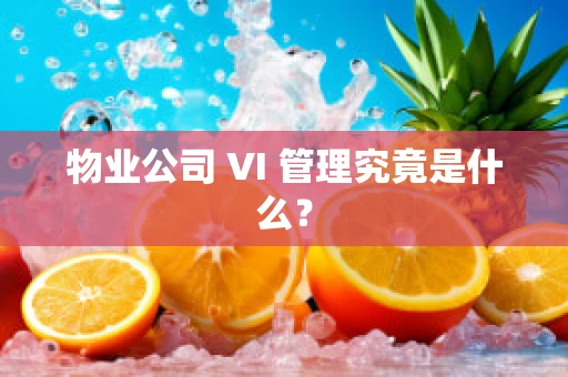 物业公司 VI 管理究竟是什么？