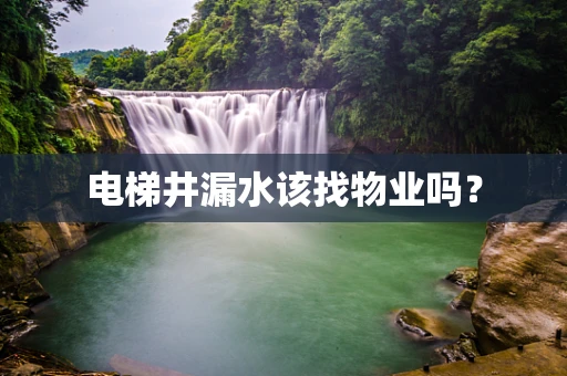 电梯井漏水该找物业吗？