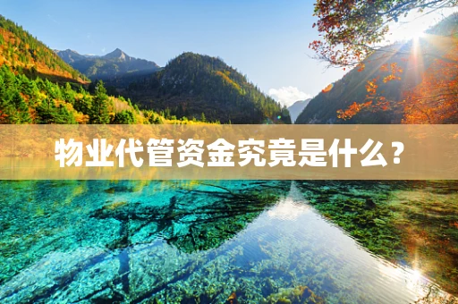 物业代管资金究竟是什么？
