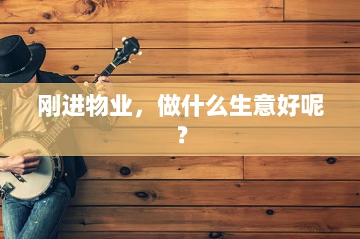 刚进物业，做什么生意好呢？