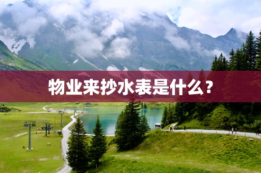 物业来抄水表是什么？