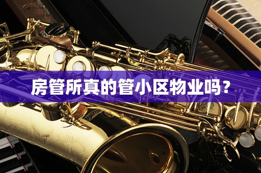 房管所真的管小区物业吗？