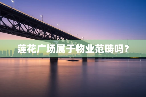 莲花广场属于物业范畴吗？