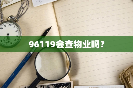 96119会查物业吗？