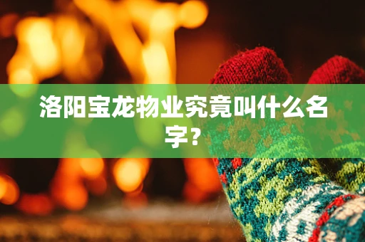 洛阳宝龙物业究竟叫什么名字？