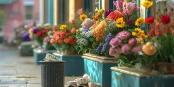 花店垃圾该物业倒吗？